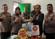 Tiga Kapolsek di Pekanbaru Kompak Beri Kejutan HUT TNI ke-80 di Koramil 03/Senapelan