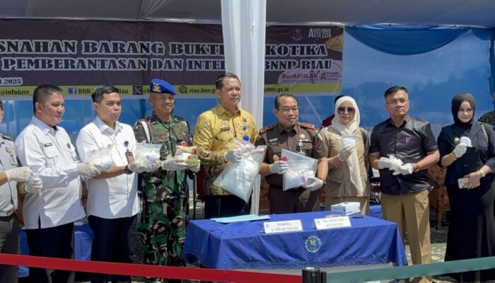 BNNP Riau Musnahkan 6,1 Kilogram Sabu dan 970 Butir Ekstasi, Jaringan Lapas Medan