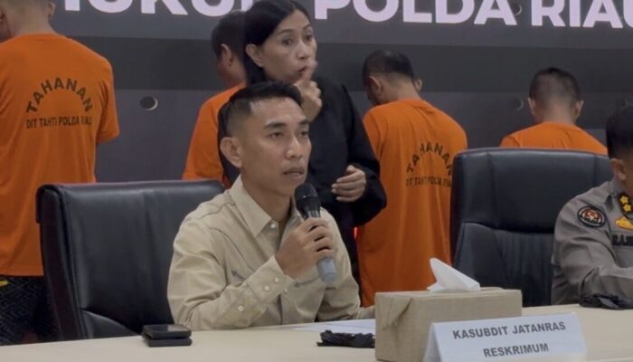 Jatanras Polda Riau Ringkus Pelaku Jambret, Total Barang Bukti 1 Kg Emas