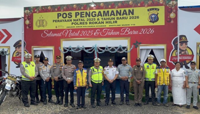 Arus Kendaraan Naik Jelang Nataru, Dirlantas Polda Riau Tinjau Pos Pengamanan
