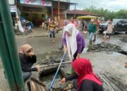 Polsek Senapelan Gelar Gotong Royong Bersama Masyarakat