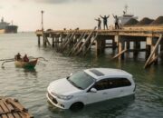 Mobil Avanza Jatuh ke Laut Akibat Trestle Ambruk di Pelabuhan KITB