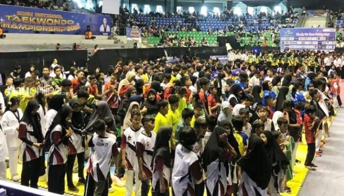 Riau National Taekwondo Championship 2026 Digelar, Diikuti 1.789 Atlet Termasuk Malaysia