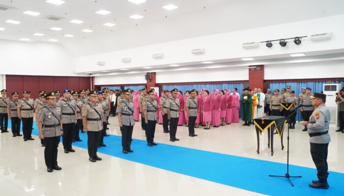 Kapolda Riau Lantik Pejabat Baru, Ini Daftarnya