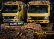 Illegal Logging di Kerumutan Terbongkar, Ditreskrimsus Polda Riau Tangkap Dua Sopir