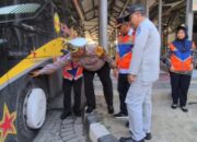 Long Weekend Tiba, Ditlantas Polda Riau Gelar Ramp Check Bus di Terminal BRPS