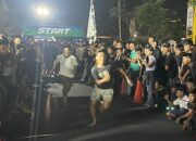 Cegah Balap Liar, Ditlantas Polda Riau Gelar Adu Cepat 100 Meter Penuh Sportivitas