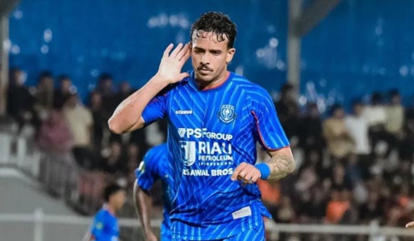 Penyerang PSPS Pekanbaru, Antonio Gamroni.(ist)