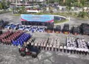 Kapolda Riau Pimpin Apel Gelar Pasukan Operasi Ketupat, Pastikan Mudik Lebaran Aman