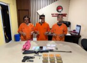 Tiga Pengedar Sabu Diciduk di Kampar, Polisi Temukan Senjata Api Rakitan