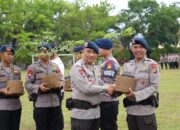 Apel Brimob Polda Riau Penuh Makna, Personel Ultah Dapat Bibit Pohon Lewat Program Green Policing