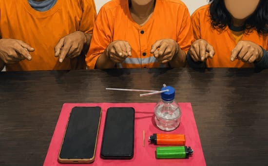 Tiga Pengguna Sabu Digerebek di Kafe Remang-remang Suriname Bengkalis