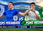 Starting XI PSPS Pekanbaru Vs PSMS Medan: Gamaroni dan Angelo Rafael Jadi Kapten