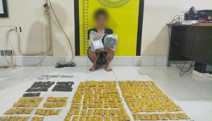2,1 Kg Sabu dan 284 Catridge Etomidate Disita di Pekanbaru, Dua Pemasok Diburu