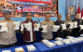 Polda Riau Gagalkan Penyelundupan 35 Kg Sabu Jaringan Internasional, Lima Tersangka Ditangkap