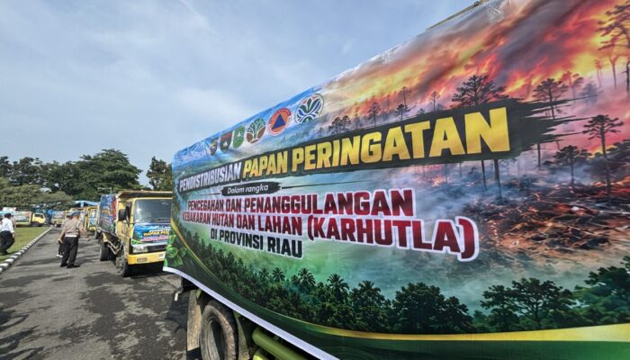 Polda Riau Sebut Nihil Titik Api, 260 Plang Pencegahan Karhutla Disiapkan