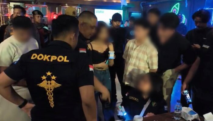 Polisi Razia Delapan THM di Pekanbaru, Dua Pengunjung Positif Narkoba